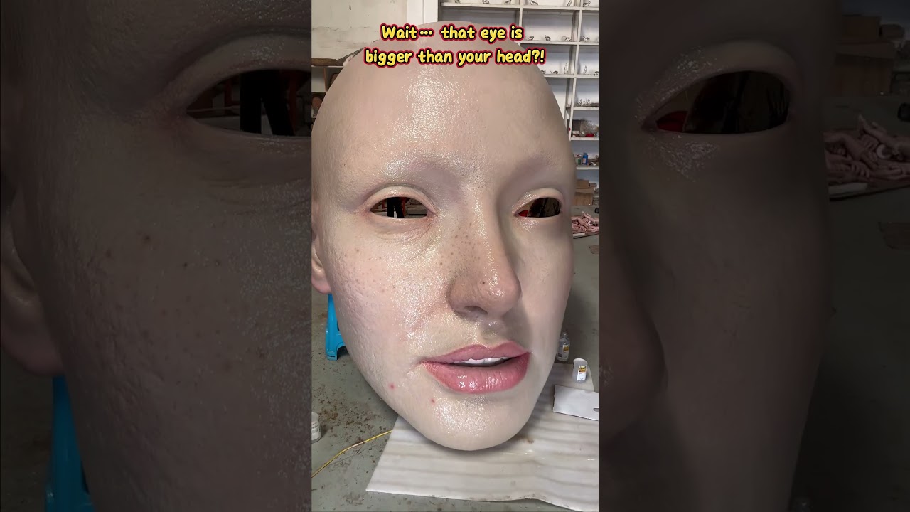 巨型蜡像眼睛制作封面